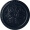Ekena Millwork Emeryville Ceiling Medallion, Hand-Painted Midnight Dream, 16 7/8"OD x 5/8"P CM16ERMDF - alternate 1